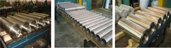 Rolo para máquina de lingotamento contínuo.